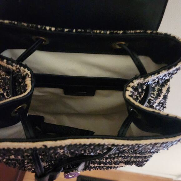 Guess Kimi Logo Convertible Backpack Shoulder Bag Purse Black - Picture 5 of 9